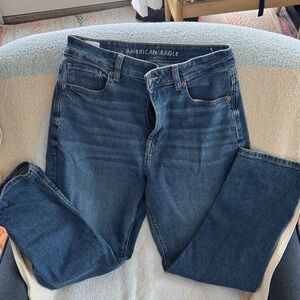 American Eagle Outfitters women’s stretch Dark Blue Straight Jeans 8R